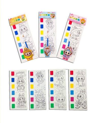 Librito para colorear LABUBU con acuarela (incluye pincel)