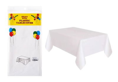 Mantel metalizado BLANCO 137cm x 183cm