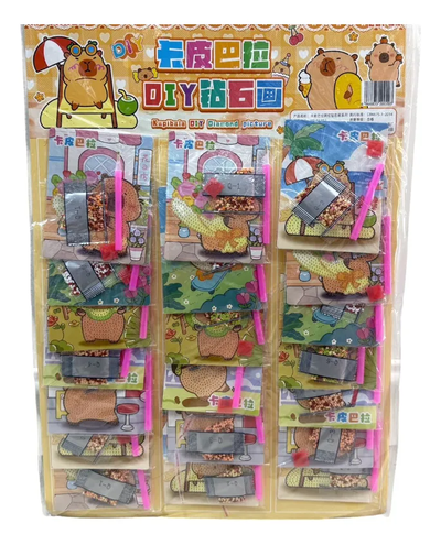 Kit diamante mini CAPIBARA 10x10cm x1 unidad