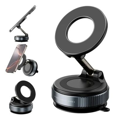 Soporte magnético para celular con ventosa 360° en caja (HD-71075)