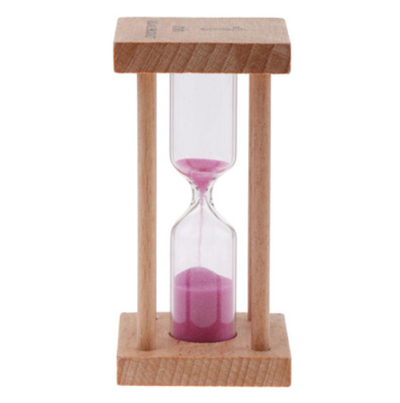 Reloj arena de madera 1min ROSA 