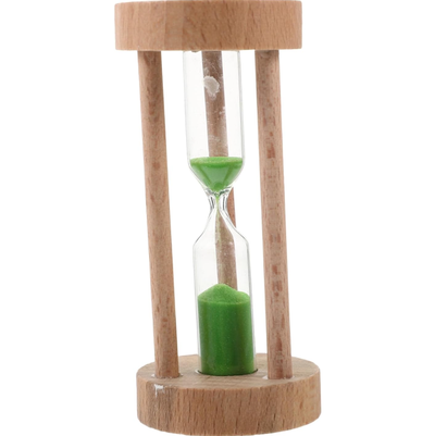 Reloj arena de madera 1min VERDE 