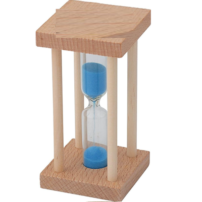 Reloj arena de madera 1min AZUL 