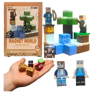 Bloques minecraft imantados x35 piezas aprox. (S001-2)