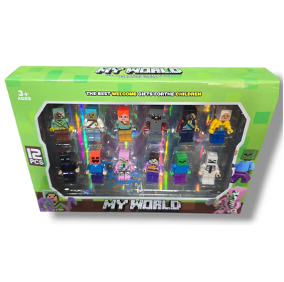 Muñeco MINECRAFT x12 unidades en caja (6334)