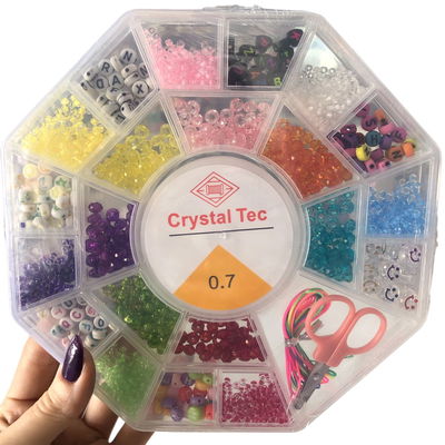 Set para armar pulseritas mostacillas OCTOGONAL con 1 tanza incluída (ZLE-JSP-29-01)