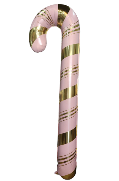 Globo bastón de caramelo ROSA grande, 150x57cm aprox.