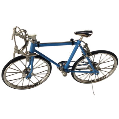 Bicicleta mini con ASIENTO DE METAL coleccionable 18x10cm colores surtidos