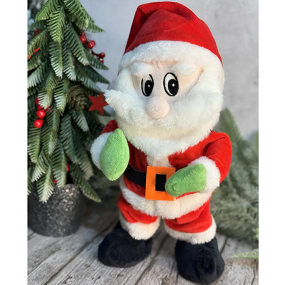 Muñeco papá noel camina para el costado y canta a pilas (GA824-5AK487)