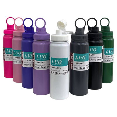 Botella térmica de acero inoxidable con tapa a rosca 800ml (LU-4703)