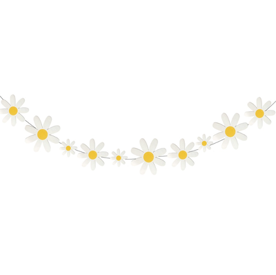Guirnalda silueta margarita BLANCO