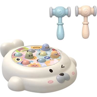 Juego de topo a pilas con sonido (incluye 2 martillos)