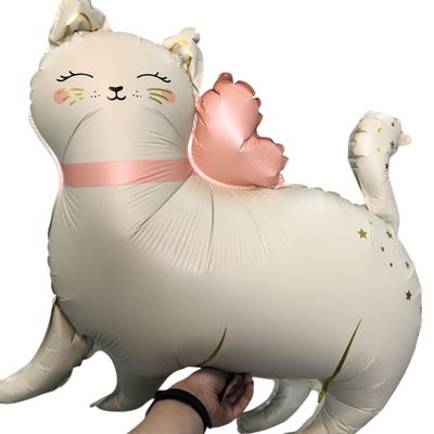 Globo gatita NUDE con corazón 52cm aprox.