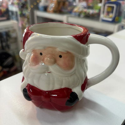 Taza 3D cerámica PAPÁ NOEL en caja roja (3AN1963)
