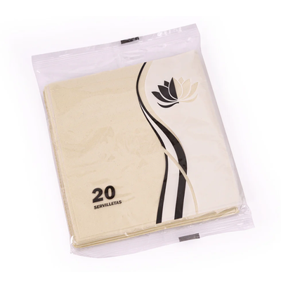 Servilletas lisas económicas NUDE x20 unidades