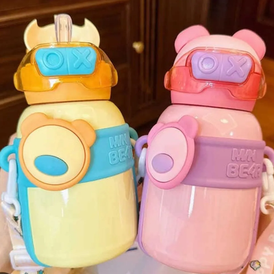 Botella térmica infantil OREJAS DE OSITO 500ml de acero inoxidable OX BEAR