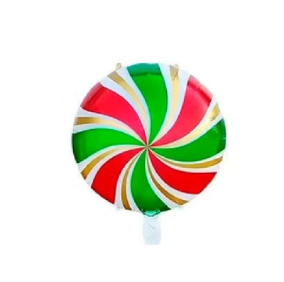 Globo caramelo ROJO Y VERDE x1 unidad