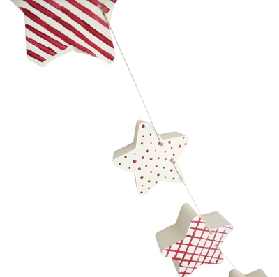 Guirnalda de polifan navideña ESTRELLAS