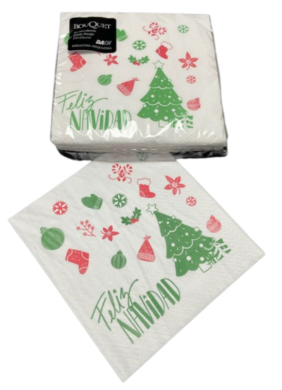 Servilleta ARBOL FELIZ NAVIDAD x25 unidades