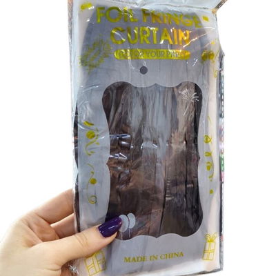 Cortina de flecos GRIS OSCURO MATTE