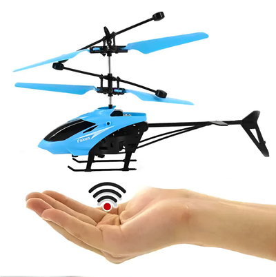 Helicóptero volador con sensor de movimiento regargable