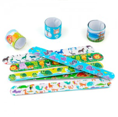 Pulsera mágica animalitos diseños surtidos x5 unidades