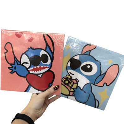 Kit pintura STITCH con POMPONES 3D 20x20cm