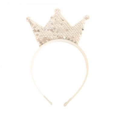 Vincha corona PLATEADA