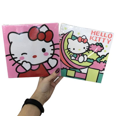 Kit pintura KITTY con POMPONES 3D 20x20cm