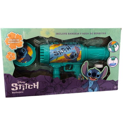 Pistola de burbujas STITCH a pilas 41x23cm