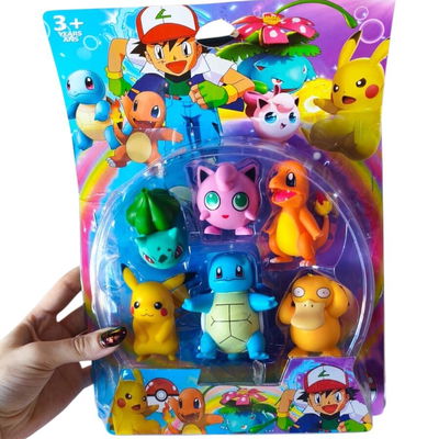 Muñeco pokemon x6 unidades en blister