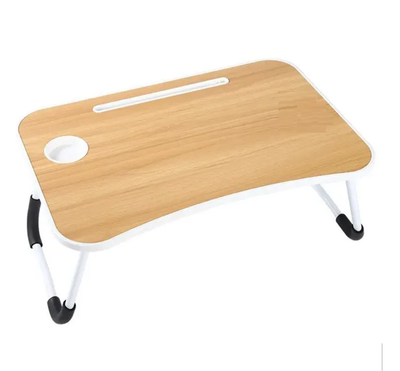 Mesa bandeja para cama plegable con posavaso y soporte de tablet