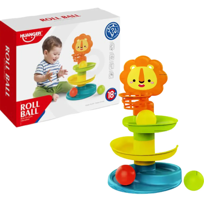 Juguete didáctico tobogan con pelotas 28x22cm