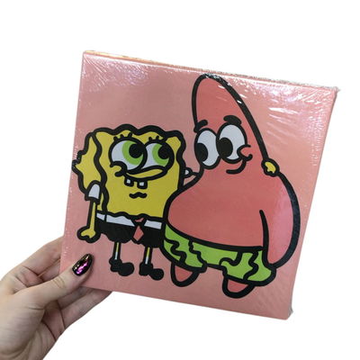 Kit pintura BOB ESPONJA con POMPONES 3D 20x20cm