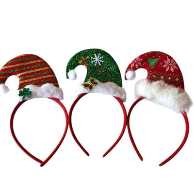 Vincha gorro navideño x1 unidad