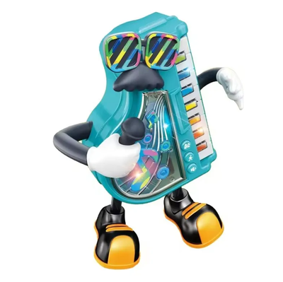 Juguete bailarín PIANO con música MR. NICO a pilas 21x17cm