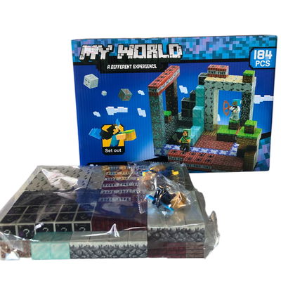 Bloques minecraft imantados x184 piezas aprox.