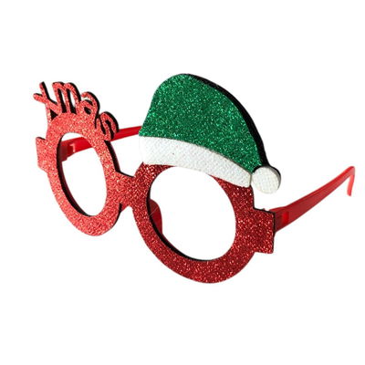 Lentes navideño glitter XMAS