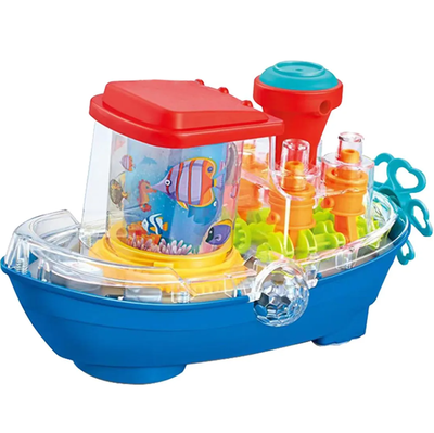 Barco con engranaje sensorial a pilas