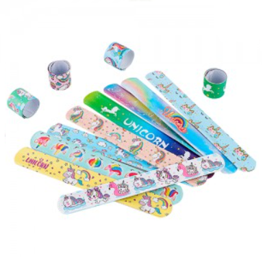 Pulsera mágica unicornios diseños surtidos x5 unidades