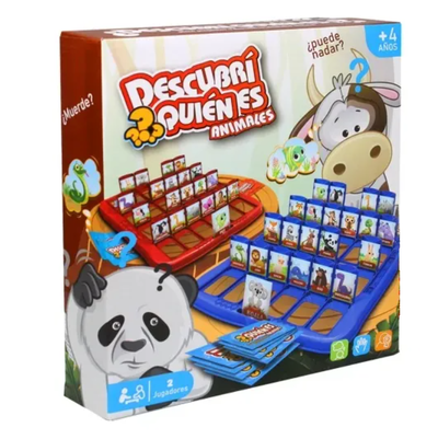 Juego de mesa DESCUBRÍ QUIÉN ES QUIÉN con animales 27x25cm