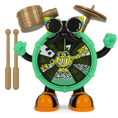 Juguete bailarín BATERÍA con música MR. JACK a pilas 21x19cm