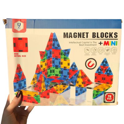 Bloque magnético de construcción 76 piezas