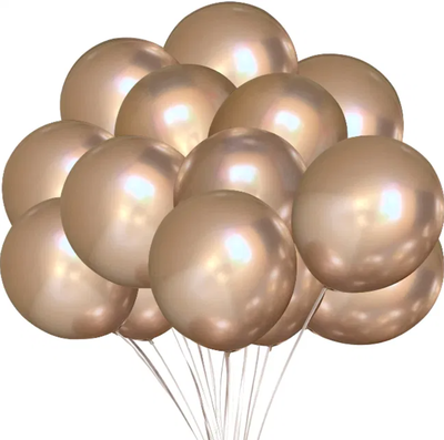 Maxi globo cromado CHAMPAGNE 18" x1 unidad