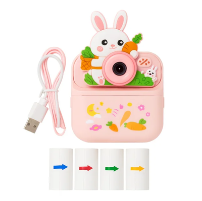 Cámara fotográfica CONEJO con impresora incluye 4 rollos