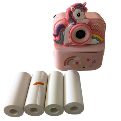 Cámara fotográfica UNICORNIO con impresora incluye 4 rollos