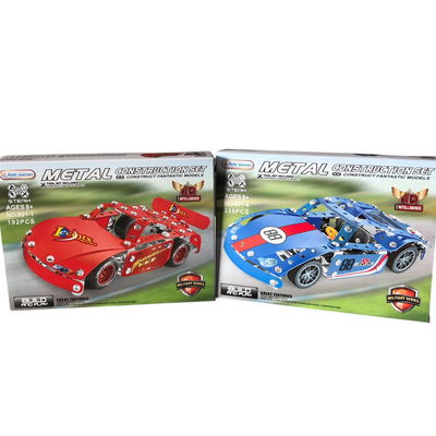 Set para armar auto con piezas de metal tipo meccano