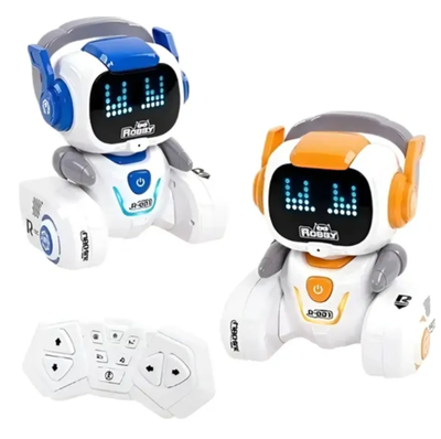 Robot ROBBY recargable con música y movimiento incluye control remoto