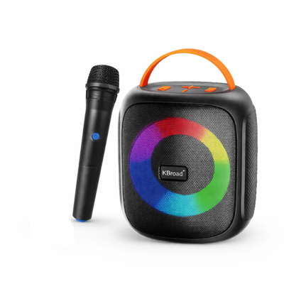 Parlante bluetooth 3" RGB con manija y micrófono karaoke (KTS-1716)