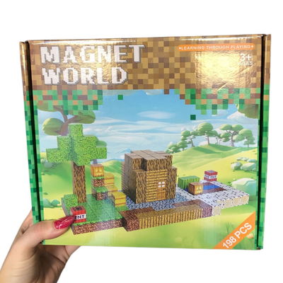 Bloques minecraft imantados x198 piezas aprox.